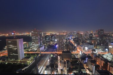 Tokyo cityscape Hamamatsucho Dünya Ticaret Merkezi