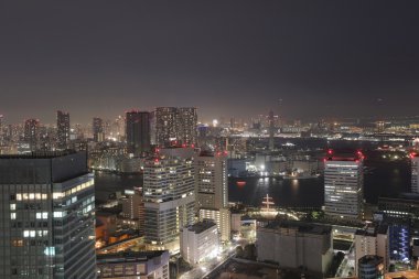 Dünya Ticaret Merkezi'nden görüldüğü gibi Güney Tokyo siluetinin