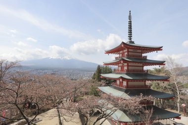 Arakura Sengen tapınak Fujiyoshida içinde