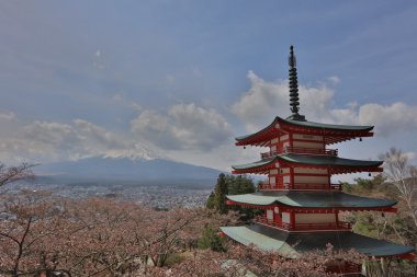 Arakura Sengen tapınak Fujiyoshida içinde