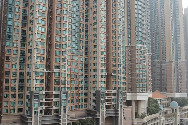 Streszczenie nowoczesnej architektury w hong Kongu — Zdjęcie stockowe