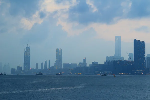 View of Hong Kong at victoria Harbour — Stock Photo, Image