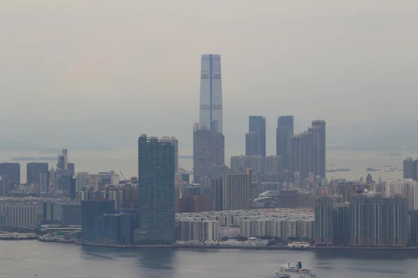 Black hill view of kowloon side — Stock Photo, Image