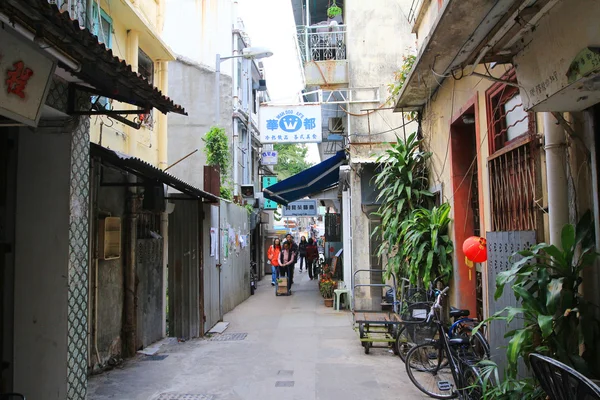 Vis dorp aan Cheung Chau — Stockfoto