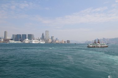 Gün zaman an Hong Kong limanında