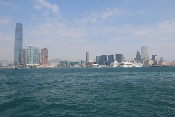 Porto di Hong Kong al momento dell'ora legale — Foto Stock