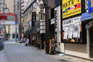 Sannomiya, Kobe, Japonya cityscape.