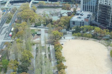  Kobe Doğu eğlence parkı satır ağaçlarının 