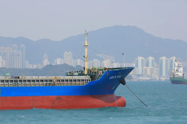 Vista del puerto de Hong Kong durante el día — Foto de Stock