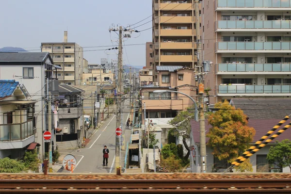 Osaka Kobe pohled z vlaku — Stock fotografie