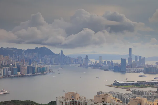 黒の丘からの香港の景色 — ストック写真