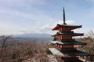 Arakura Sengen tapınak Fujiyoshida içinde