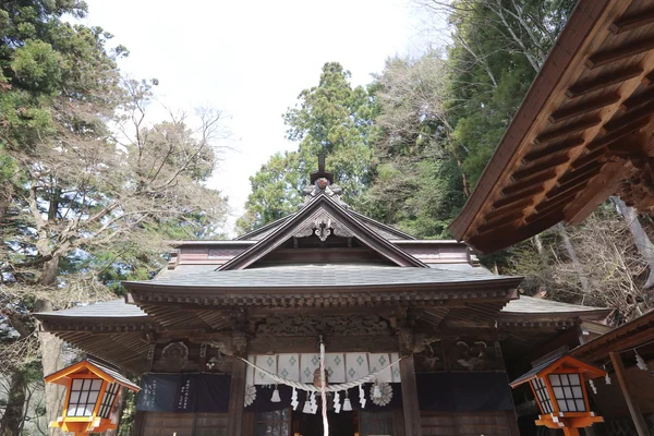 Santuario de Shiogama cerca de la pagoda Chureito — Foto de Stock