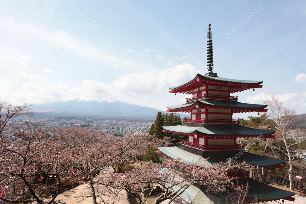 Sengen Shrine area is viewpoint of Mount Fuji i