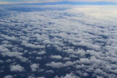 bella nuvola cielo vista dalla finestra di aeroplano