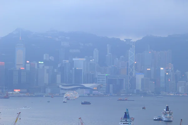 一方、当の Tau Kok 地区ビュー香港 — ストック写真