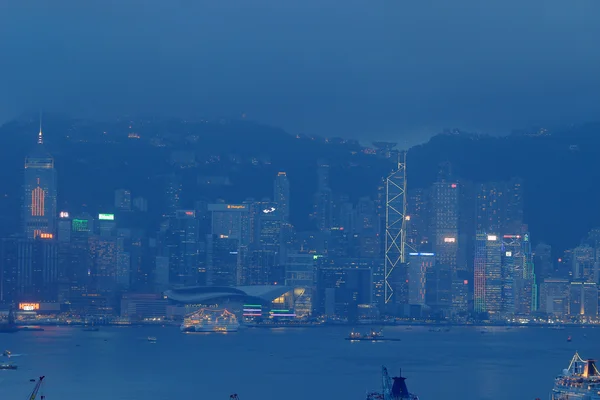 一方、当の Tau Kok 地区ビュー香港 — ストック写真