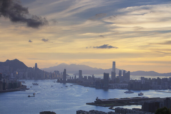 Hong Kong and Kowloon from black hill