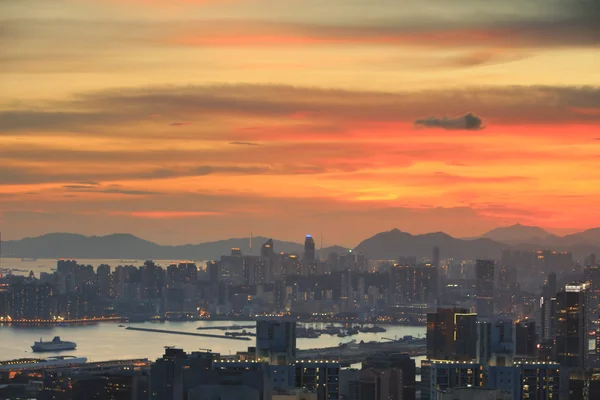 Hong Kong City Skyline kowloon — Stockfoto