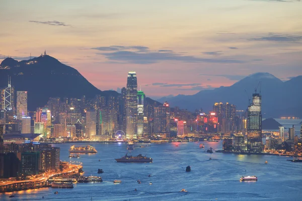 Hong Kong ve Kowloon siyah Hill — Stok fotoğraf