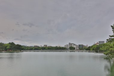 Ohori park, Fukuoka, Japonya