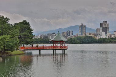 Pagoda Ohori Park Fukuoka - Japonya