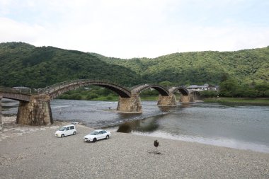 Kintai Bridge içinde Iwakuni, Yamaguchi ili