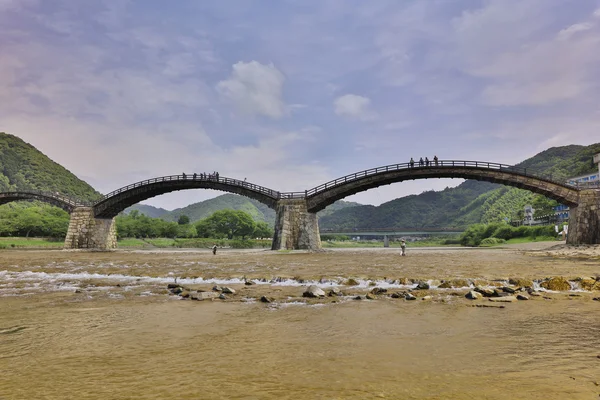 Ponte Kintai Kyo a Iwakuni, Hiroshima — Foto Stock
