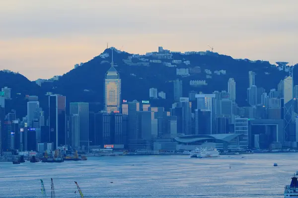 Gün batımı Hong Kong 2016 adlı — Stok fotoğraf