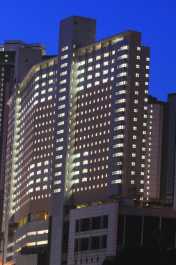 Hong Kong 'da halka açık bir apartman.