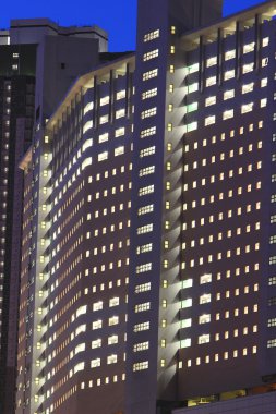 Hong Kong 'da halka açık bir apartman.