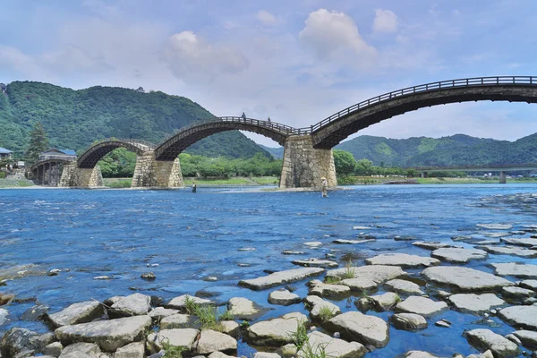 在岩国，广岛的锦带桥 — 图库照片