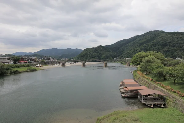 Kintai 桥的岩国，日本 — 图库照片