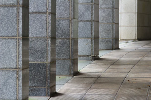 Long corridor with columns — Stock Photo, Image