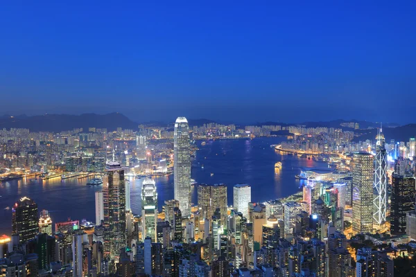 홍콩에서 높은 각도 관점 — 스톡 사진