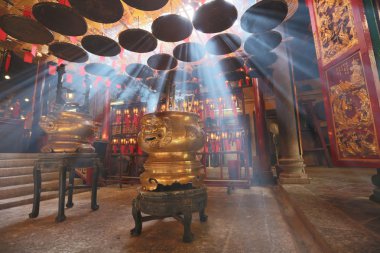 Man Mo Temple Hong Kong iç