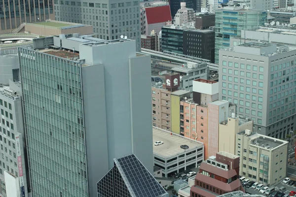 Vista aérea del distrito de Shin-Kobe en el centro de Kobe — Foto de Stock