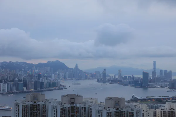 香港天眺望 — 图库照片