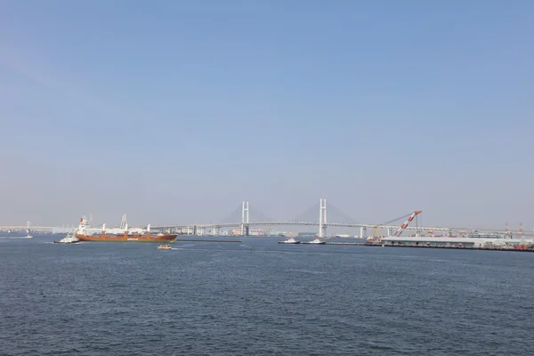 Från International Terminal utsikt över Yokohama — Stockfoto