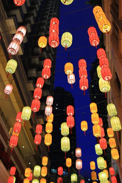 the numerous colorful paper lantern