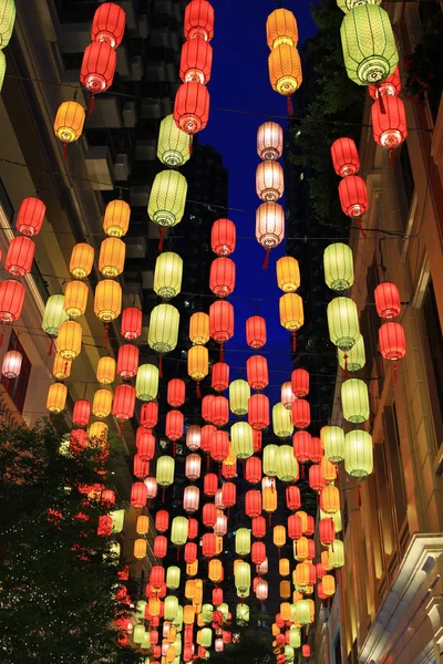 lantern at night in wan chai