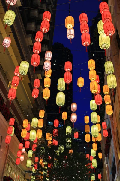 lantern at night in wan chai