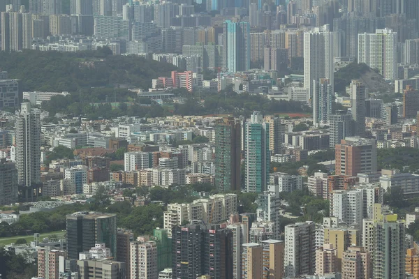 구 룡 쪽 보기 Icc에 홍콩 isaland — 스톡 사진