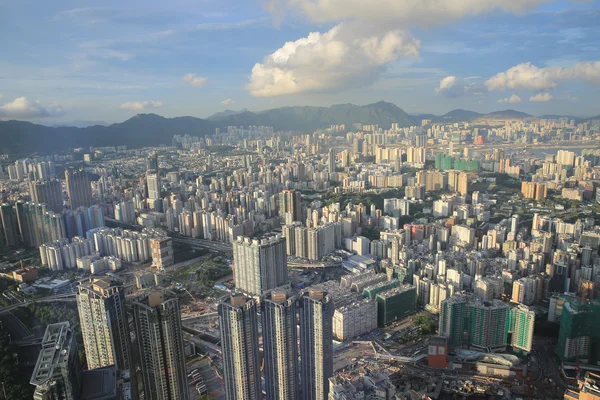 Hong Kong, 중국 스카이 라인의 파노라마 — 스톡 사진