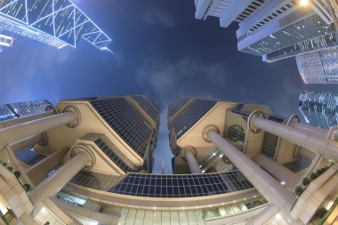 Modern iş binalar Central District of Hong Kong içinde