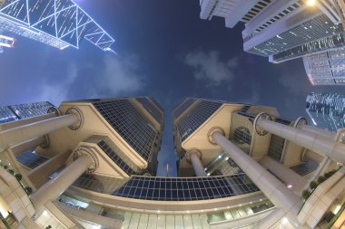 Modern iş binalar Central District of Hong Kong içinde