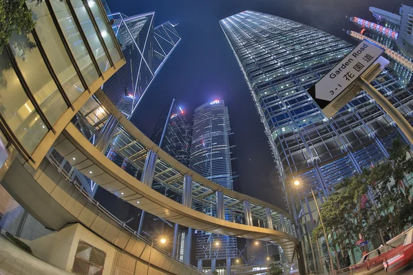 Edificios comerciales modernos en el distrito central de Hong Kong —  Fotos de Stock