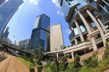 Syscrapers Hong Kong gündüz