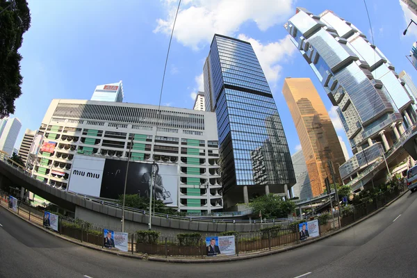 Syscrapers ในฮ่องกงตอนกลางวัน — ภาพถ่ายสต็อก