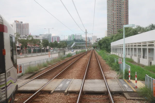 Sistema ferroviario leggero a Tuen Mun — Foto Stock
